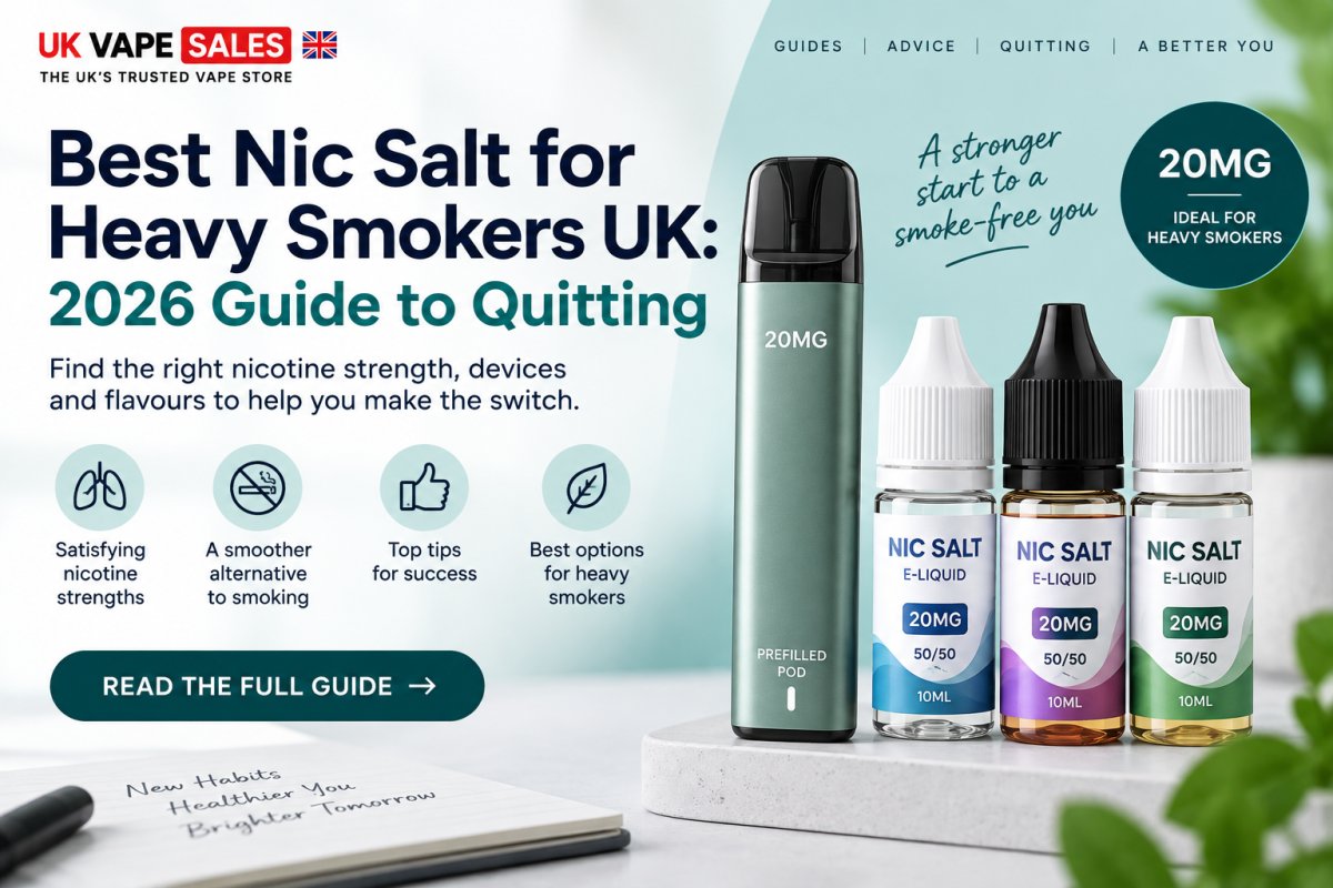 Best Nic Salt for Heavy Smokers UK: 2026 Guide to Quitting