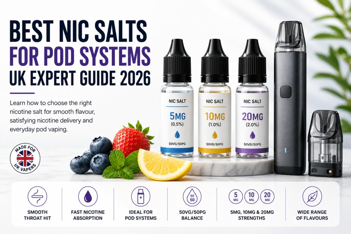 Best Nic Salts for Pod Systems UK: 2026 Expert Guide - UK Vape Sales