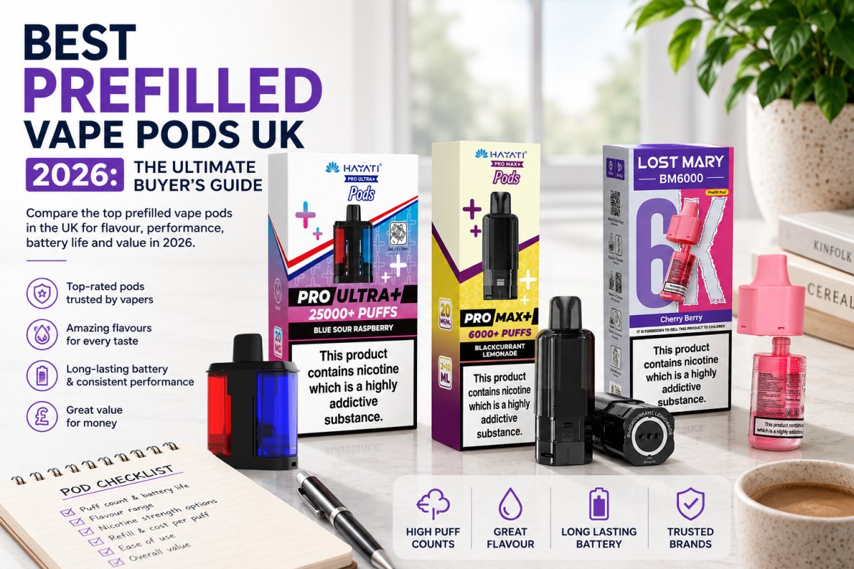 Best Prefilled Vape Pods UK 2026: The Ultimate Buyer’s Guide