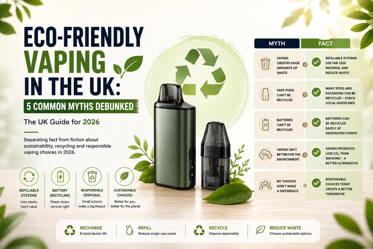 Eco-Friendly Vaping in the UK: 5 Common Myths Debunked for 2026 - UK Vape Sales