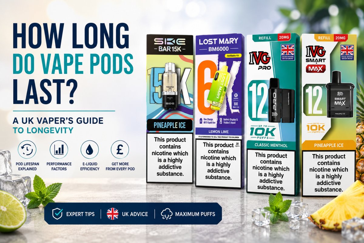 How Long Do Vape Pods Last? A UK Vaper’s Guide to Longevity