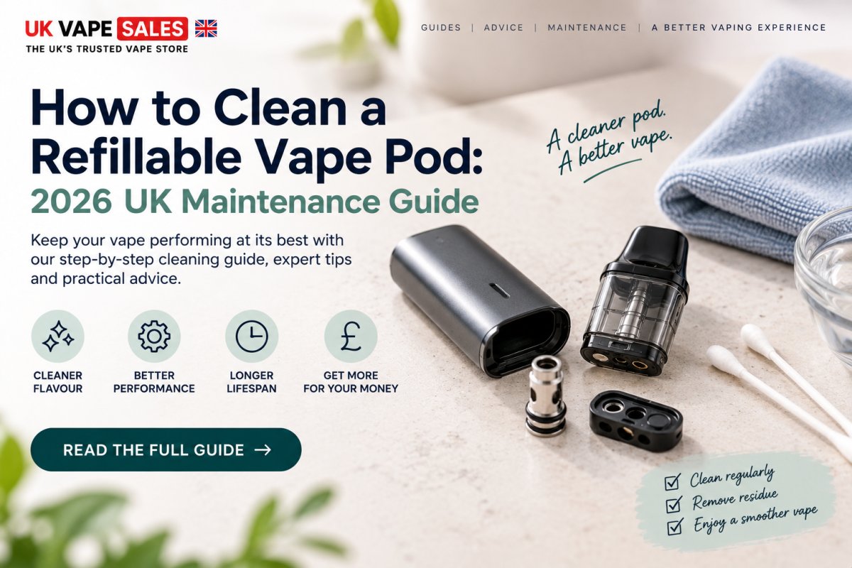 How to Clean a Refillable Vape Pod: The Complete 2026 UK Maintenance Guide - UK Vape Sales