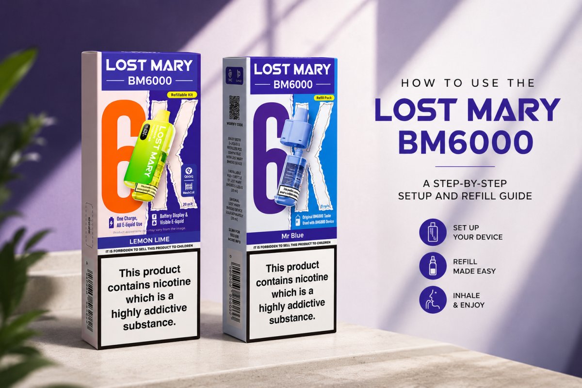 How to Use the Lost Mary BM6000: A Step-by-Step Setup and Refill Guide