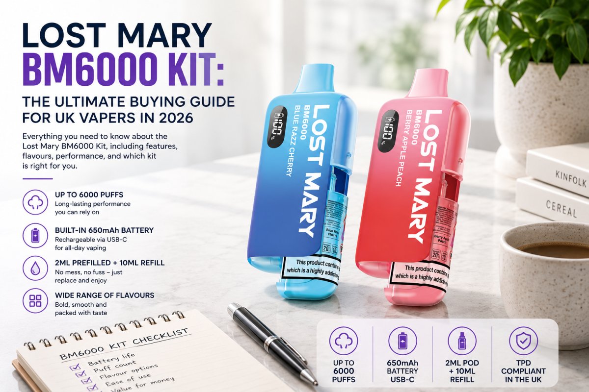 Lost Mary BM6000 Kit: The Ultimate Buying Guide for UK Vapers in 2026 - UK Vape Sales