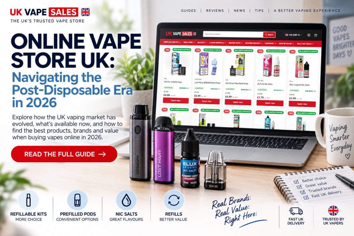 Online Vape Store UK: Navigating the Post-Disposable Era in 2026 - UK Vape Sales