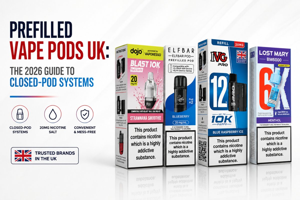 Prefilled Vape Pods UK: The 2026 Guide to Closed-Pod Systems - UK Vape Sales