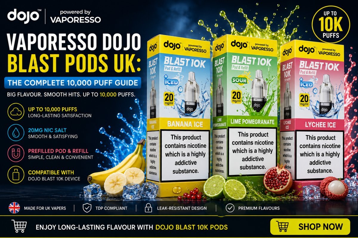 Vaporesso Dojo Blast Pods UK: The Complete 10,000 Puff Guide - UK Vape Sales
