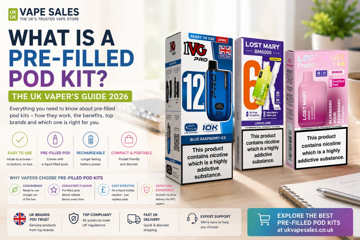 What is a Pre-filled Pod Kit? The UK Vaper’s Guide 2026