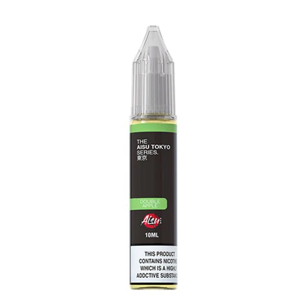 Aisu Tokyo Nic Salts double apple 10ml nic salt bottle on a white background - uk vape sales