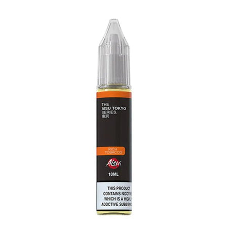 Aisu Tokyo Nic Salts rich tobacco 10ml nic salt bottle on a white background - uk vape sales