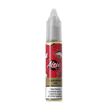 Aisu Nic Salts blackcurrant 10ml nic salt bottle on white background - uk vape sales