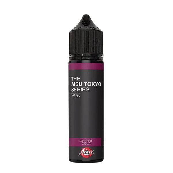 Aisu Tokyo E-Liquid cherry cola 50ml shortfill bottle on white background - uk vape sales