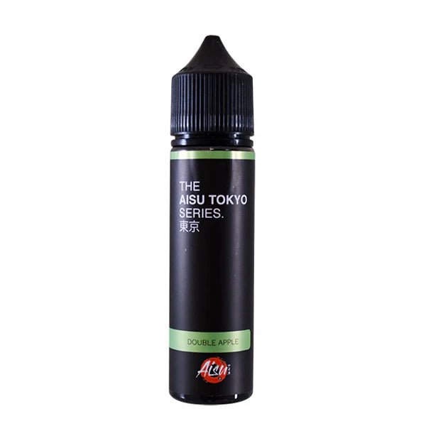 Aisu Tokyo E-Liquid double apple 50ml shortfill bottle on white background - uk vape sales