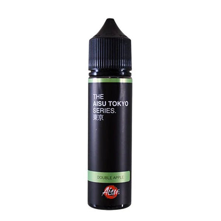 Aisu Tokyo E-Liquid double apple 50ml shortfill bottle on white background - uk vape sales