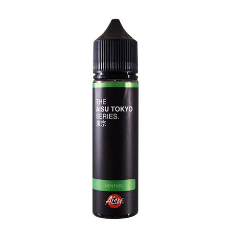 Aisu Tokyo E-Liquid menthol 50ml shortfill bottle on white background - uk vape sales