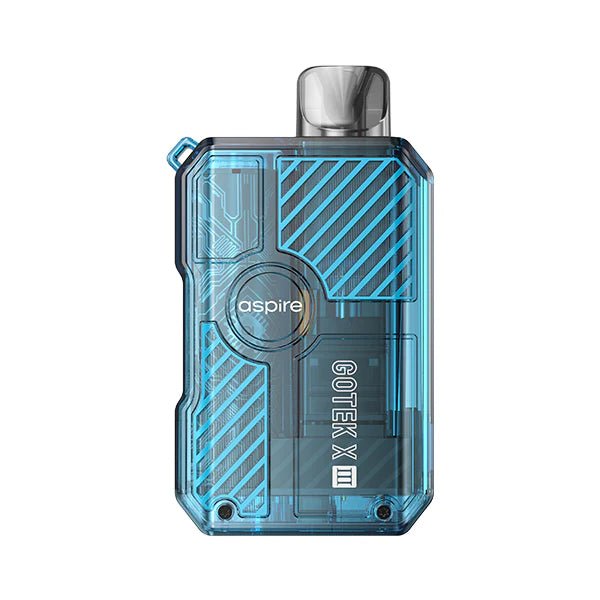 Aspire Gotek X3 Vape Kit - Blue Kit On White Background - UK Vape Sales