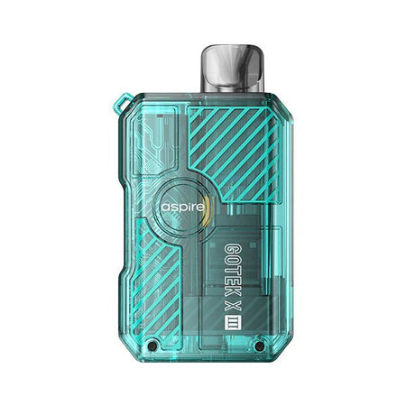 Aspire Gotek X3 Vape Kit - Cyan Kit On White Background - UK Vape Sales