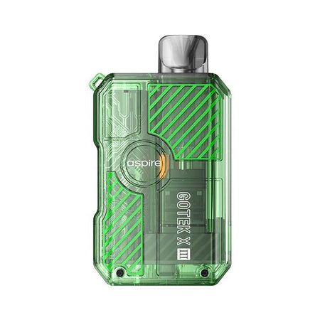 Aspire Gotek X3 Vape Kit - Green Kit On White Background - UK Vape Sales