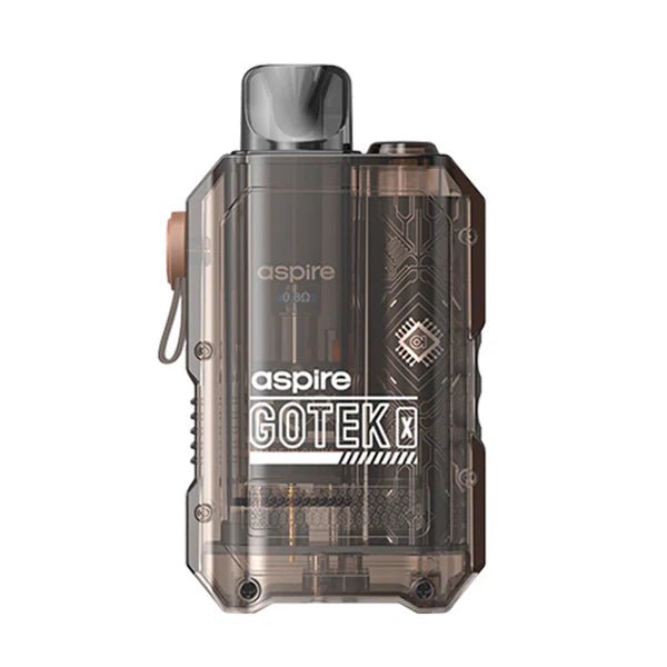 Aspire Gotek X Vape Kit - Translucent Amber Kit On White Background - UK Vape Sales