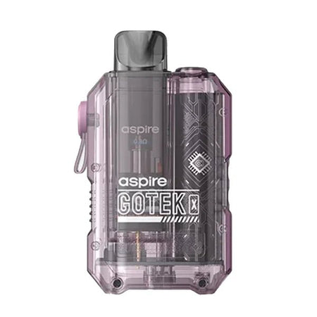 Aspire Gotek X Vape Kit - Translucent Lavender Kit On White Background - UK Vape Sales