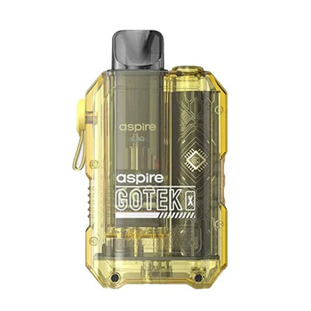 Aspire Gotek X Vape Kit - Translucent Yellow Kit On White Background - UK Vape Sales