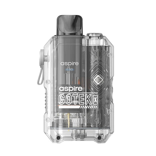 Aspire Gotek X Vape Kit - Transparent Kit On White Background - UK Vape Sales