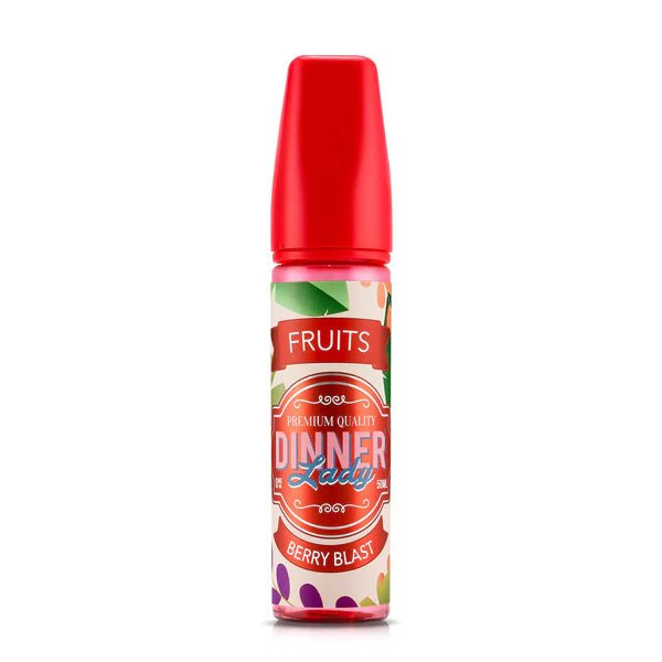 Dinner Lady E-Liquid Berry Blast Fruits 50ml shortfill bottle on a white background - UK vape sales