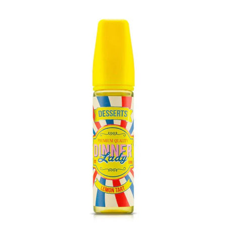 Dinner Lady E-Liquid lemon tart desserts 50ml shortfill bottle on a white background - UK vape sales
