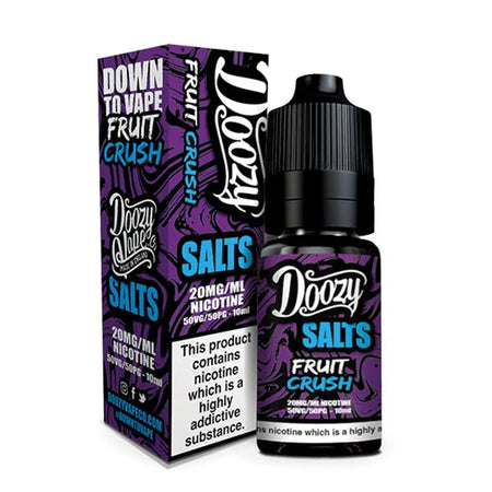Doozy Nic Salts fruit crush 10ml nic salt bottle and packaging on a white background - uk vape sales