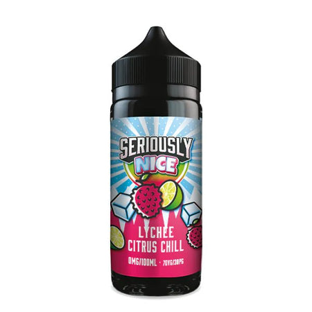 Doozy Seriously Nice E-Liquid lychee citrus chill 100ml shortfill bottle on white background - UK vape sales