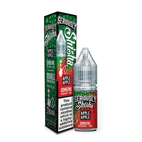Doozy Seriously Shisha Nic Salts apple apple 10ml nic salt bottle with packaging on white background - uk vape sales