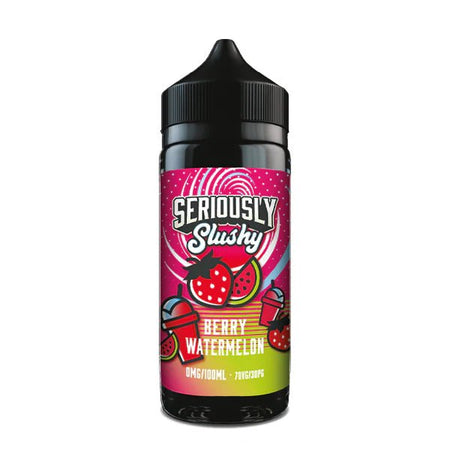 Doozy Seriously Slushy E-Liquid berry watermelon 100ml shortfill bottle on white background - UK vape sales