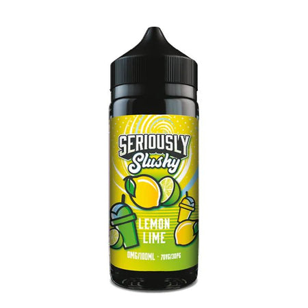 Doozy Seriously Slushy E-Liquid lemon lime 100ml shortfill bottle on white background - UK vape sales