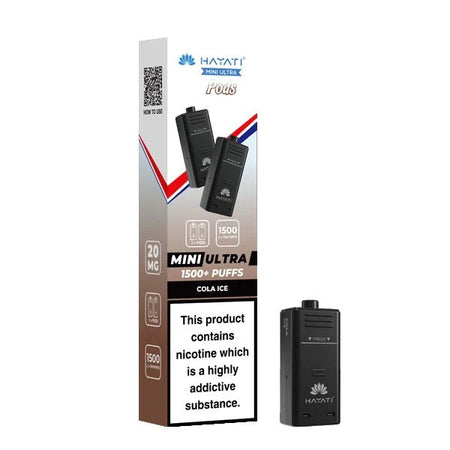 Hayati Mini Ultra Refill Pods cola ice with packaging on a white background - uk vape sales
