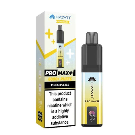 Hayati Pro Max Plus vape kit pipeline ice device and packaging on a white background - uk vape sales