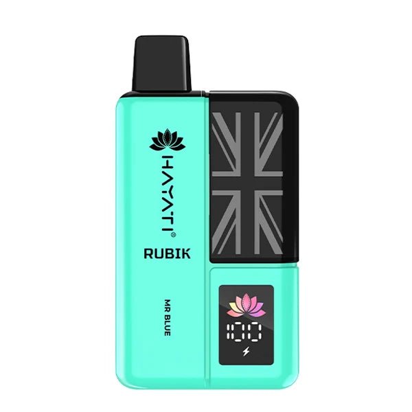 Hayati Rubik 7000 vape kit mr blue device on a white background - uk vape sales