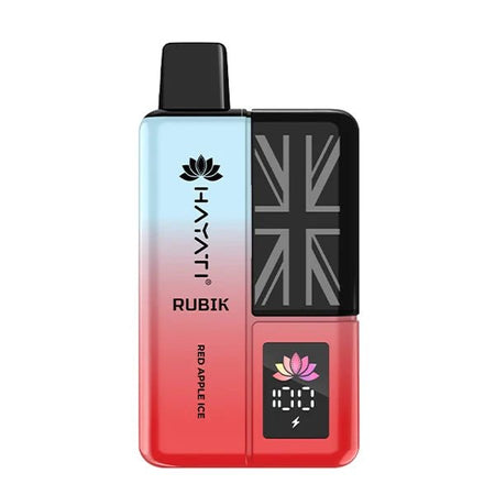 Hayati Rubik 7000 vape kit red apple ice device on a white background - uk vape sales