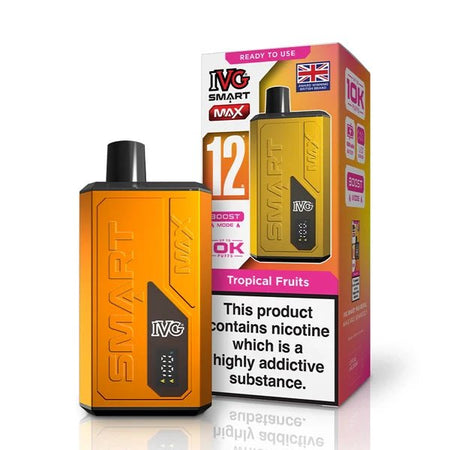 IVG Smart Max vape kit tropical fruits device and packaging on a white background - uk vape sales
