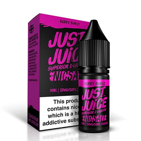 Just Juice Iconic Nic Salts Berry Burst 10ml Nic Salt Bottle With Packaging - UK Vape Sales