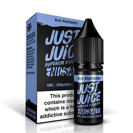Just Juice Iconic Nic Salts blue raspberry 10ml Nic Salt Bottle With Packaging - UK Vape Sales
