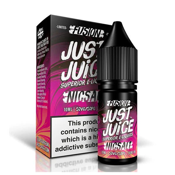 Just Juice Fusion Nic Salts Berry Burst 10ml Nic Salt Bottle With Packaging - UK Vape Sales