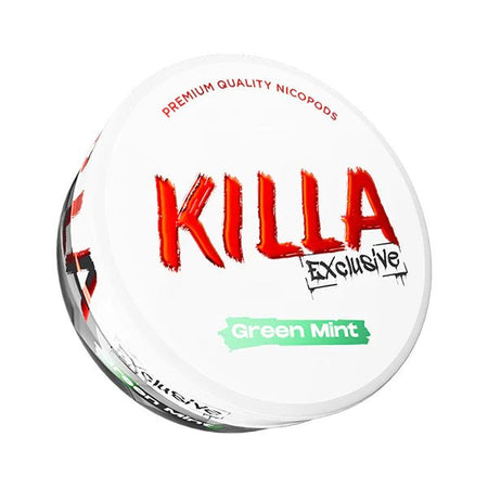 Killa Exclusive Nicotine Pouches Green Mint Nicotine Pouch - UK Vape Sales