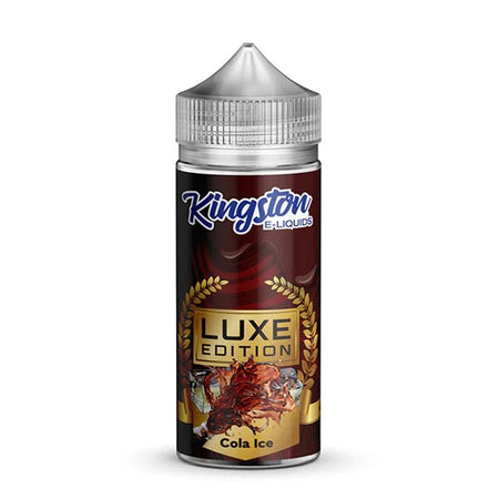 Kingston Luxe Edition E-Liquid cola ice 100ml shortfill bottle on a white background - UK vape sales