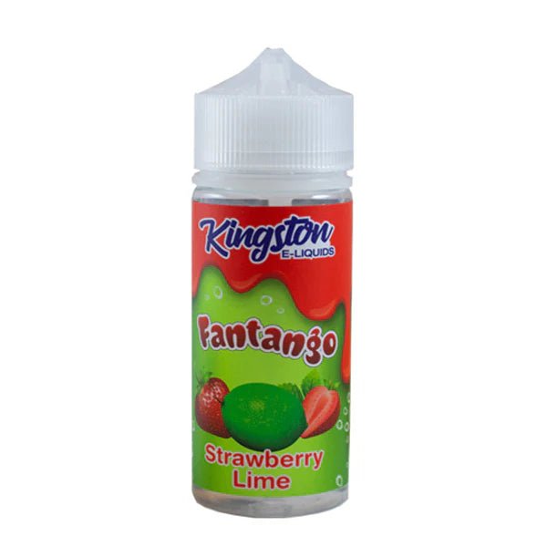 Kingston Fantango E-Liquid strawberry lime 100ml e-liquid bottle on a white background - UK vape sales