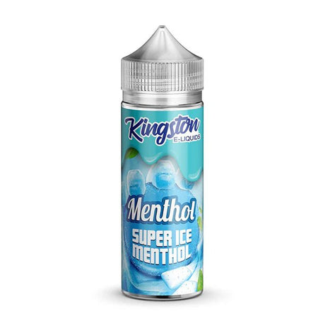Kingston Menthol E-Liquid super ice menthol 100ml shortfill bottle on a white background - uk vape sales