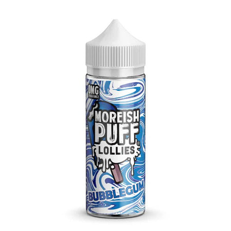 Moreish Puff Lollies E-Liquid bubblegum lollies 100ml e-liquid on a white background - uk vape sales