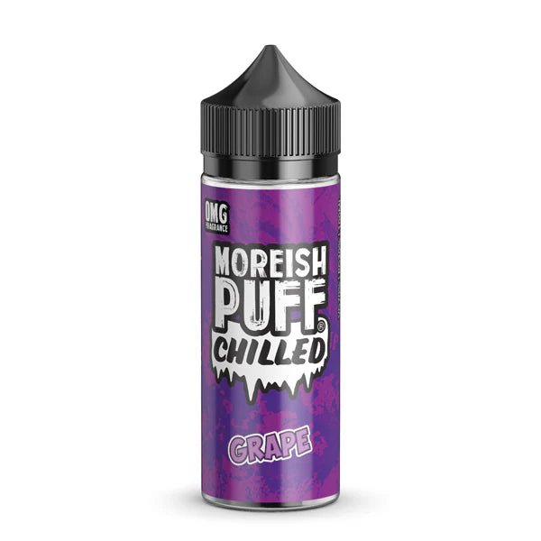Moreish Puff Chilled E-Liquid grape 100ml shortfill bottle on a white background - UK vape sales