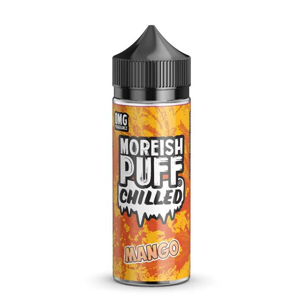 Moreish Puff Chilled E-Liquid mango 100ml shortfill bottle on a white background - UK vape sales