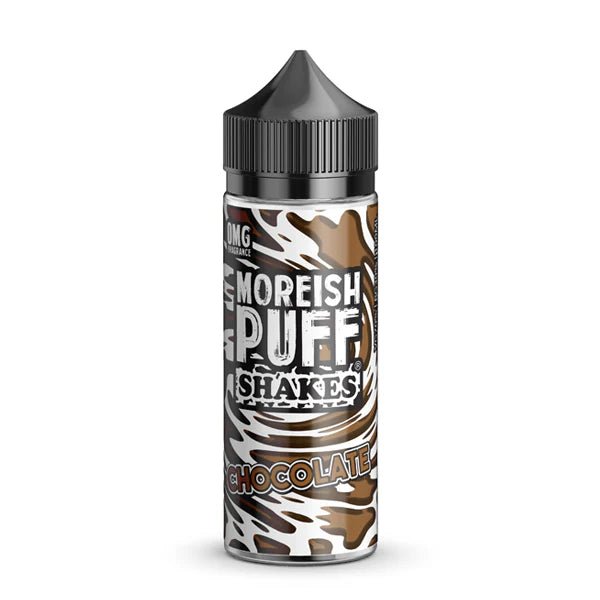 Moreish Puff Shakes E-Liquid chocolate shakes 100ml e-liquid on a white background - uk vape sales