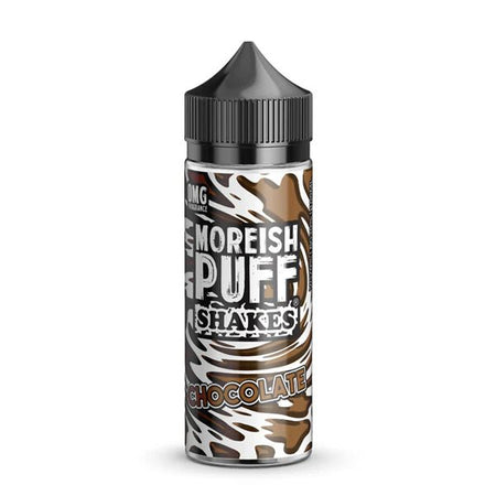 Moreish Puff Shakes E-Liquid chocolate shakes 100ml e-liquid on a white background - uk vape sales